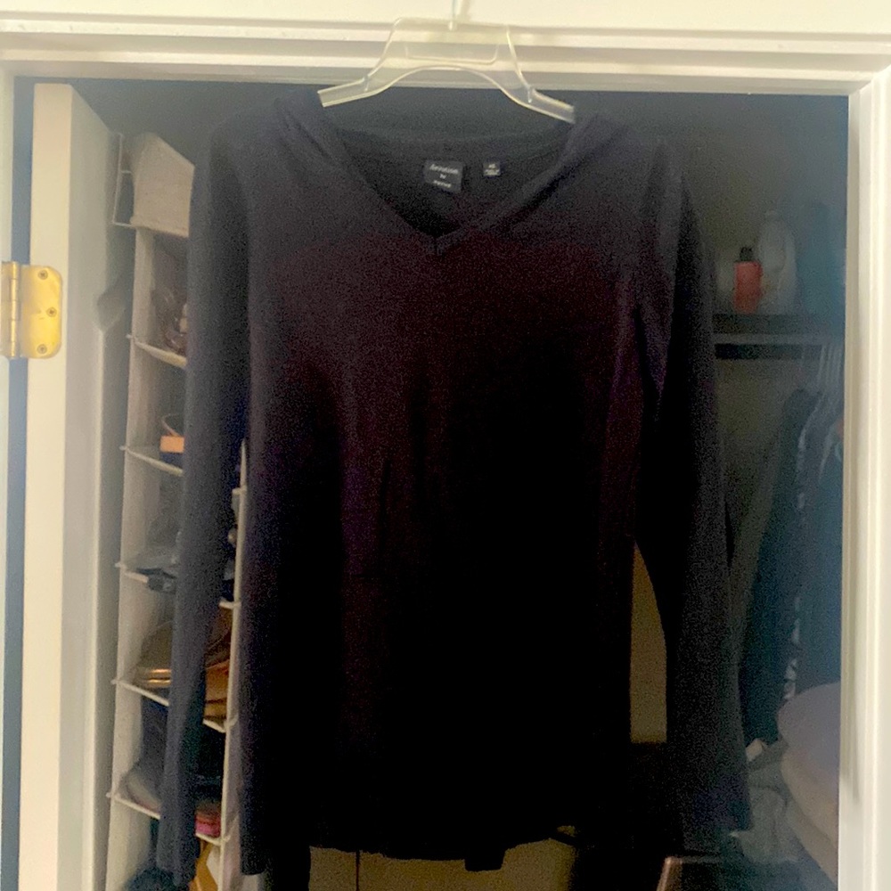 Black hoodie/pullover. Size XS.